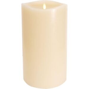 Luminara Flameless Grand Pillar Indoor LED Candle for Decor, 6.25"x10.6" - White